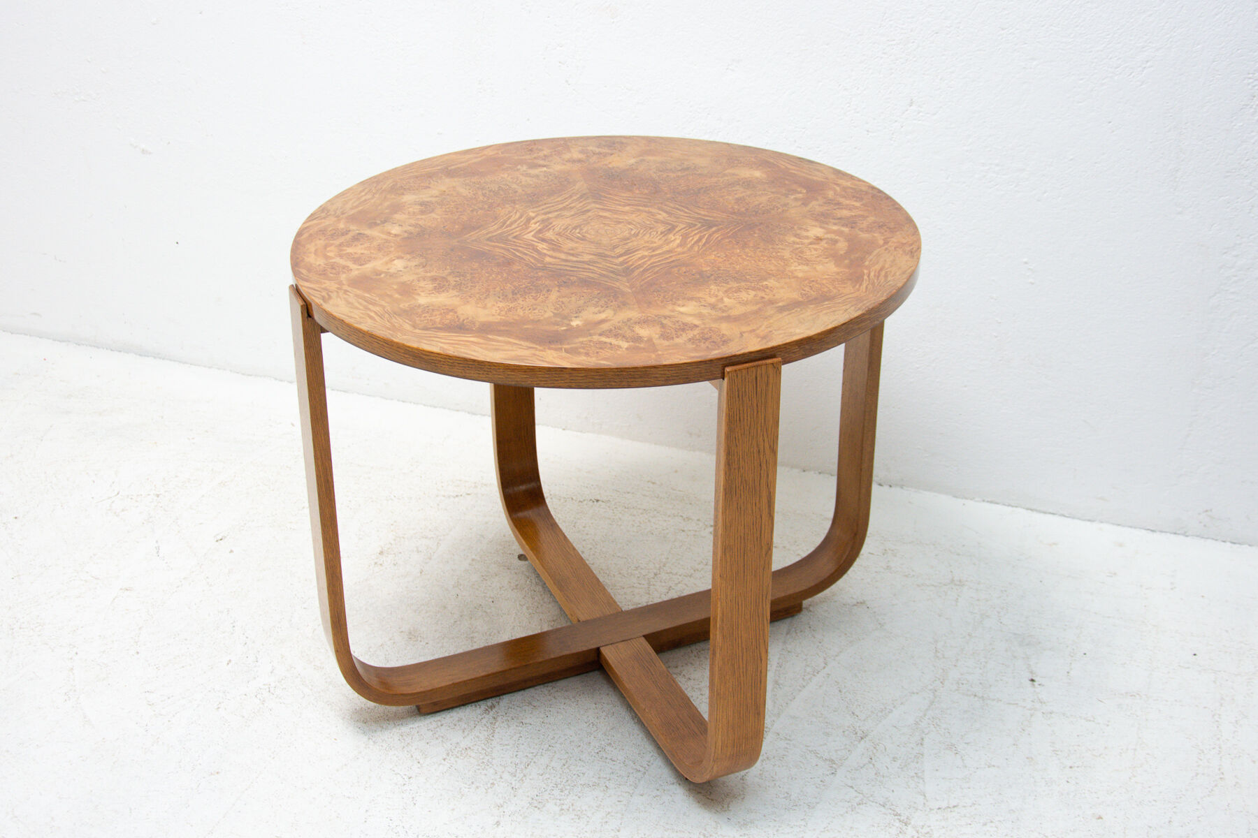 Modernist coffee table H-168 designed by Jindrich Halabala for UP Závody, 1930