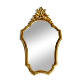 Louis XV-style golden mirror - 42x26cm