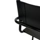 Set of 4 Bauhaus cantilever chairs in black imitation leather design