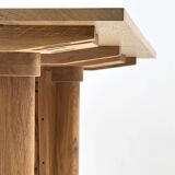Solid oak dining table