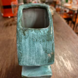Glazed ceramic vase signed Mat