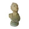 Buste sculpture argile blanche