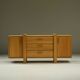 Brustalist oak sideboard, Belgium.