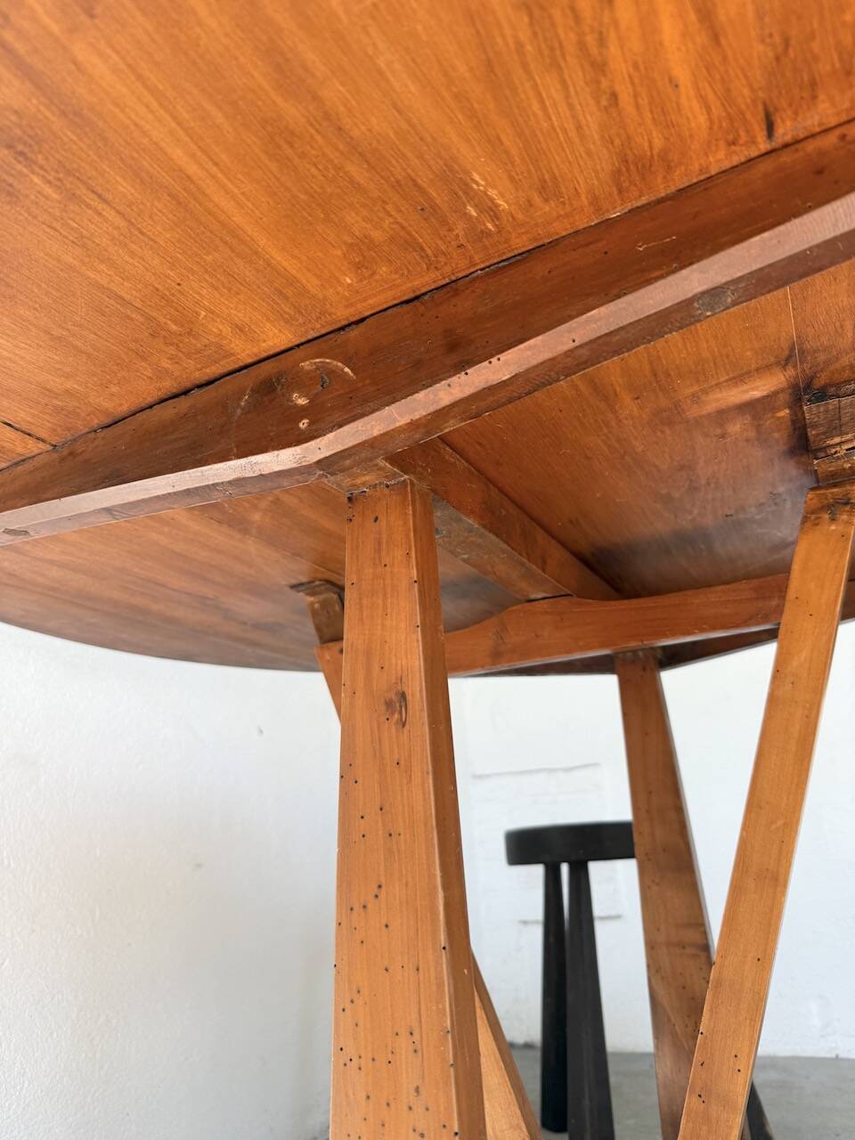 1950s oak winegrower's table