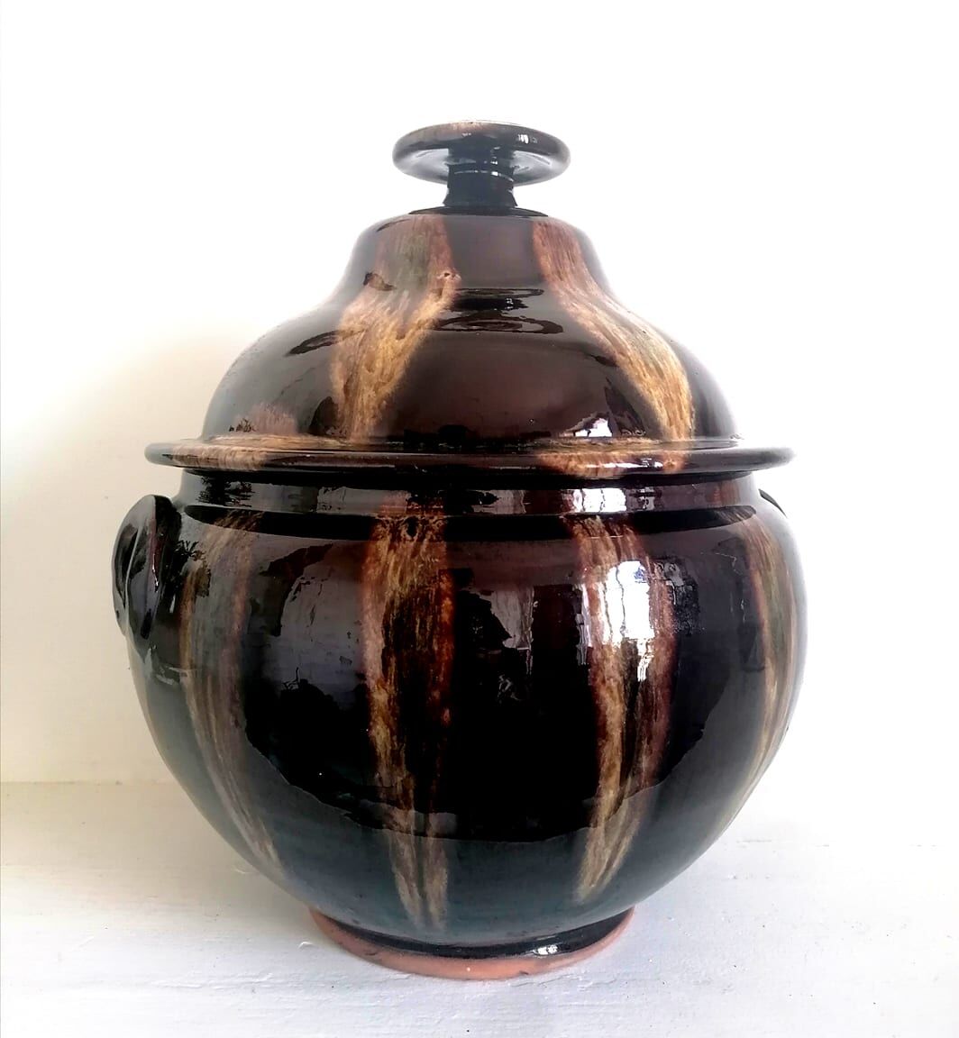 XXL vintage ceramic soup bowl