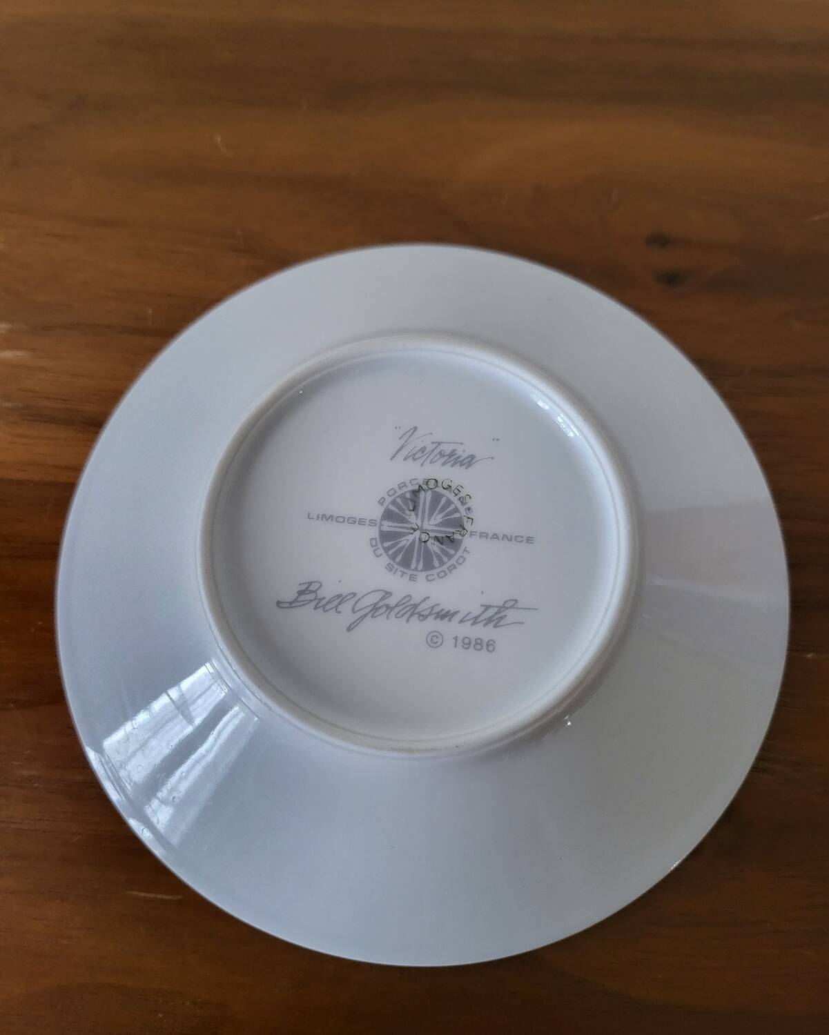 Porcelain Coffee Cup Bill Goldsmith Limoges "Victoria"