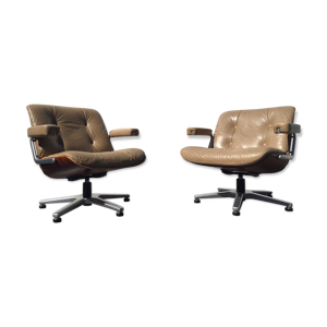 Paire de fauteuils lounge