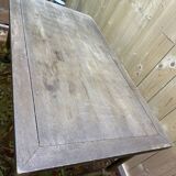 Workshop table in Oak and Brass