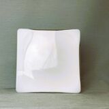 White  glass flush mount ceiling or wall lamp