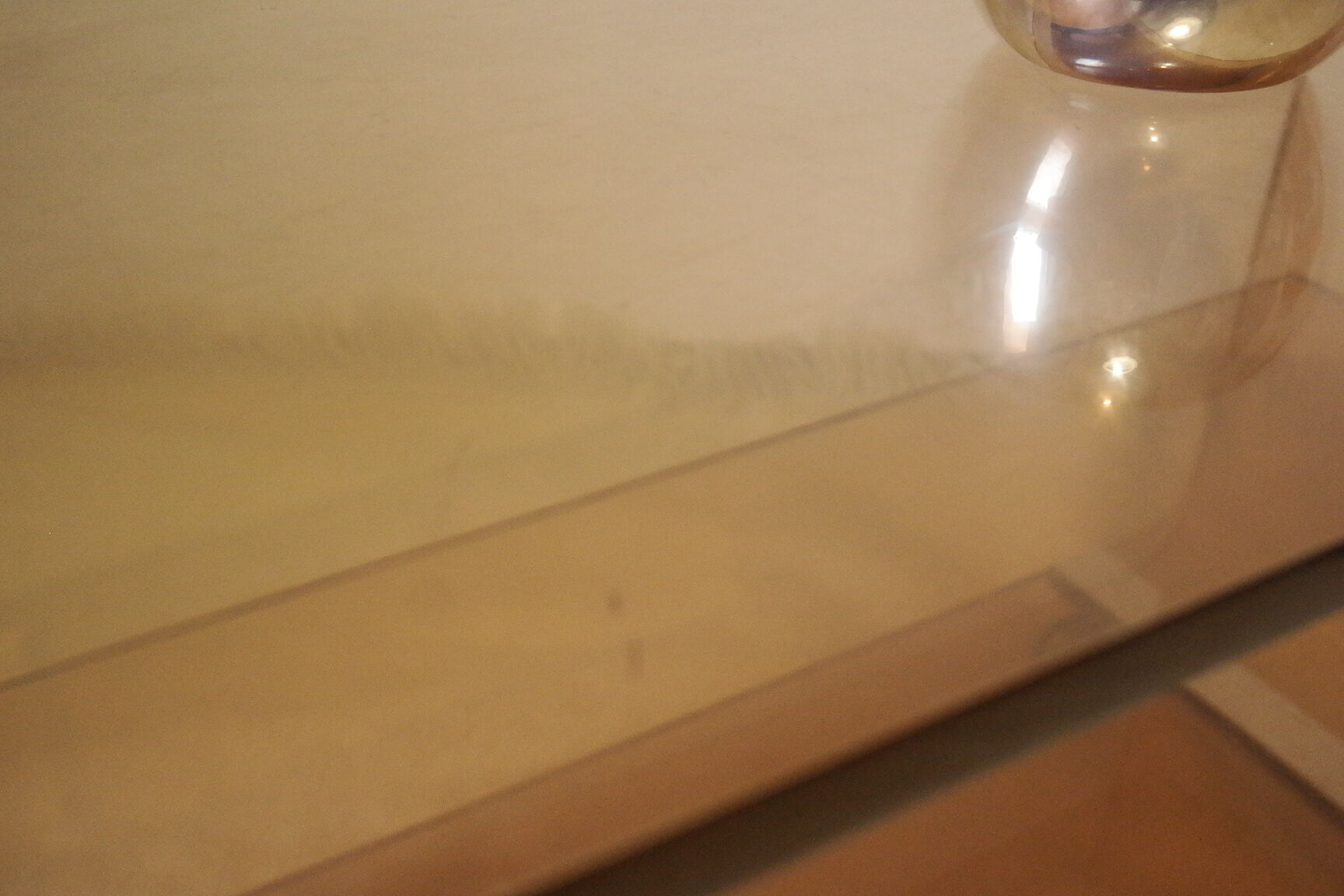 Vintage plexiglas coffee table by Michel Dumas