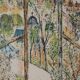 Guy BARDONE: Window open to the garden, signed original lithograph.