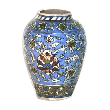 Vase en céramique iznic Turquie art ottoman 19ème