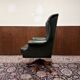 Large English Chesterfield Desk Chair Green