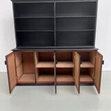 Buffet 2 corps, format XXL, ancien meuble d'école en bois