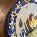 Large Moroccan Deep Plate Safi Signed