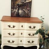 Creme white chest of drawers