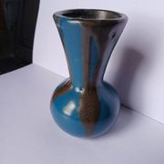 Puisaye stoneware vase signed Jean Pointu