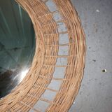Rattan mirror