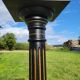 Napoleon III stand column in blackened wood and gold, mid-19th century