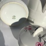 Théière cafetière et crémier porcelaine Limoges art déco