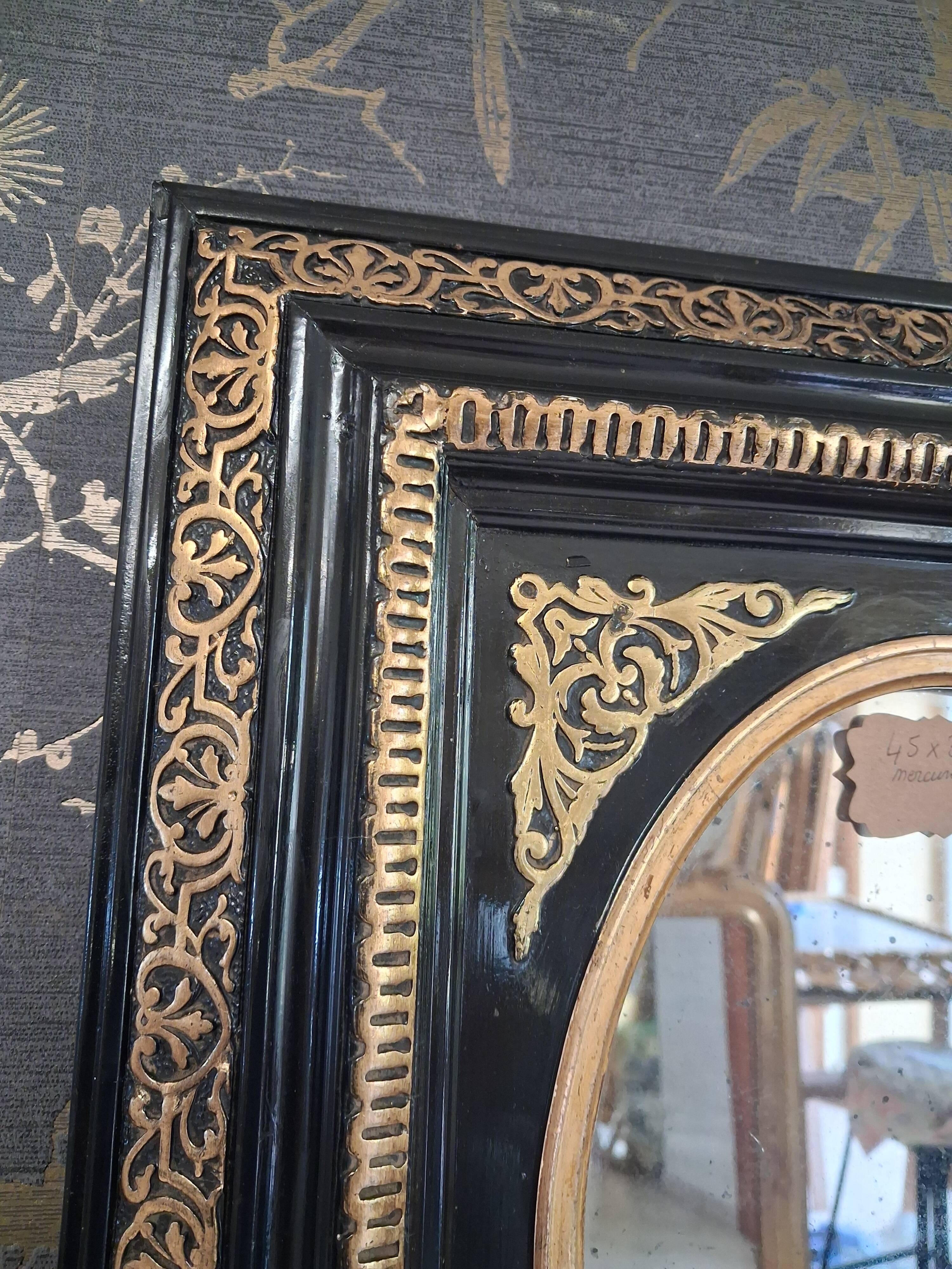 Mirror from the Napoléon III era 45 x 39