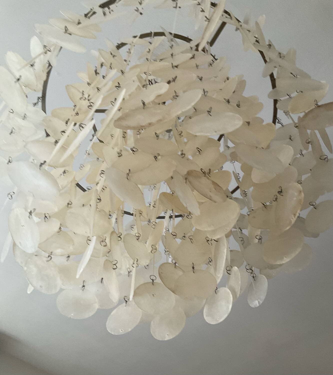 Lustre Verner Panton Fun 1DM suspension en nacre