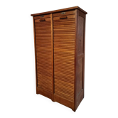 Armoire à tambour vintage en chêne français des années 1930