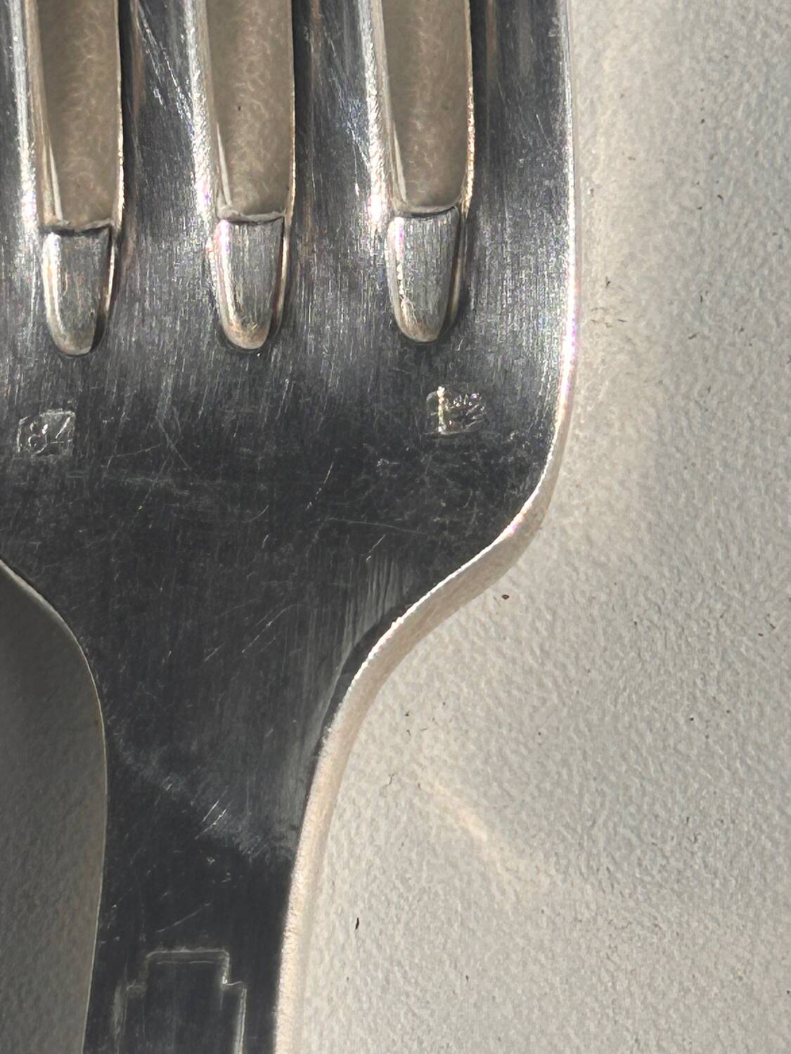Silver-plated cutlery set by André Blanchet, early 20th century.