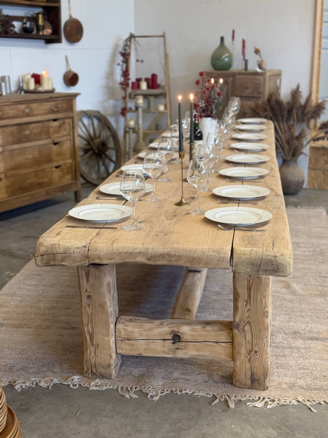 Very large renovated farmhouse table