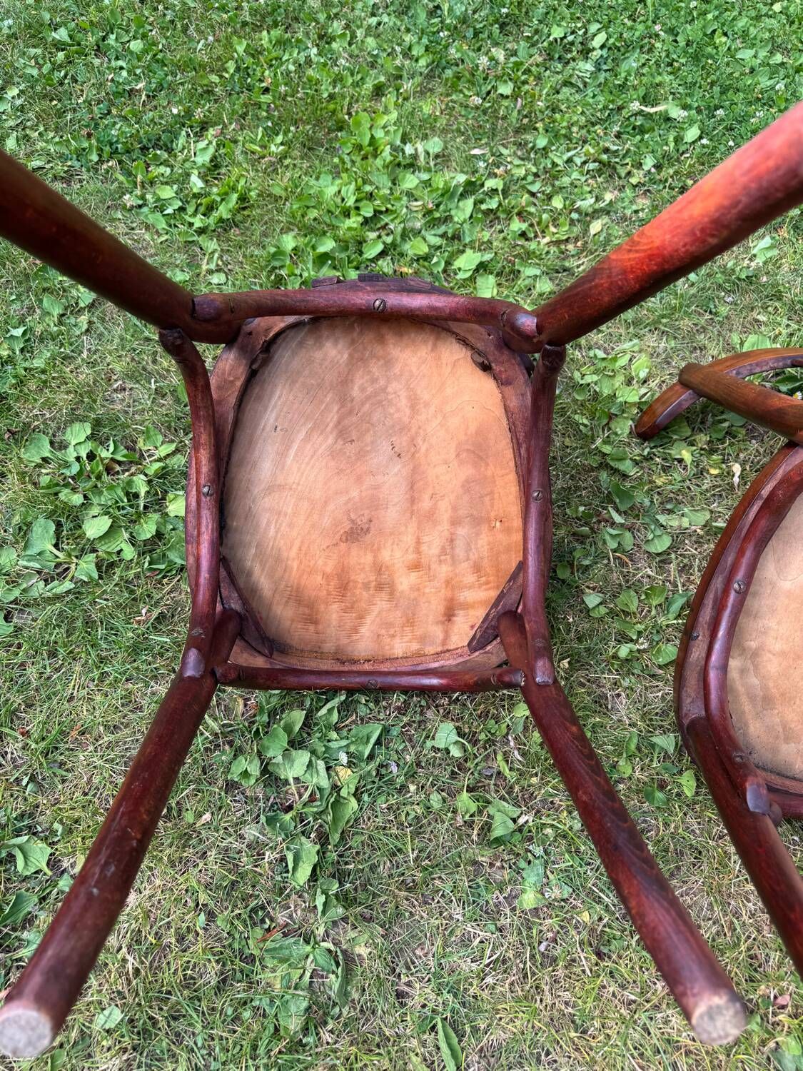 Set of 6 Thonet and Fishel bistro chairs, early 20th century