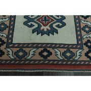 1970s Vintage Turkish Handmade Wool & Cotton Beige Runner Rug 84x402