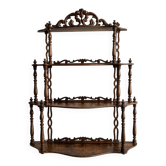 Large Napoleon III turned wood shelf, France 19th century