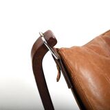 Sigurd Ressell Cognac Leather Falcon Chair 1970s