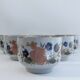 Set of 6 tea cups vintage floral patterns