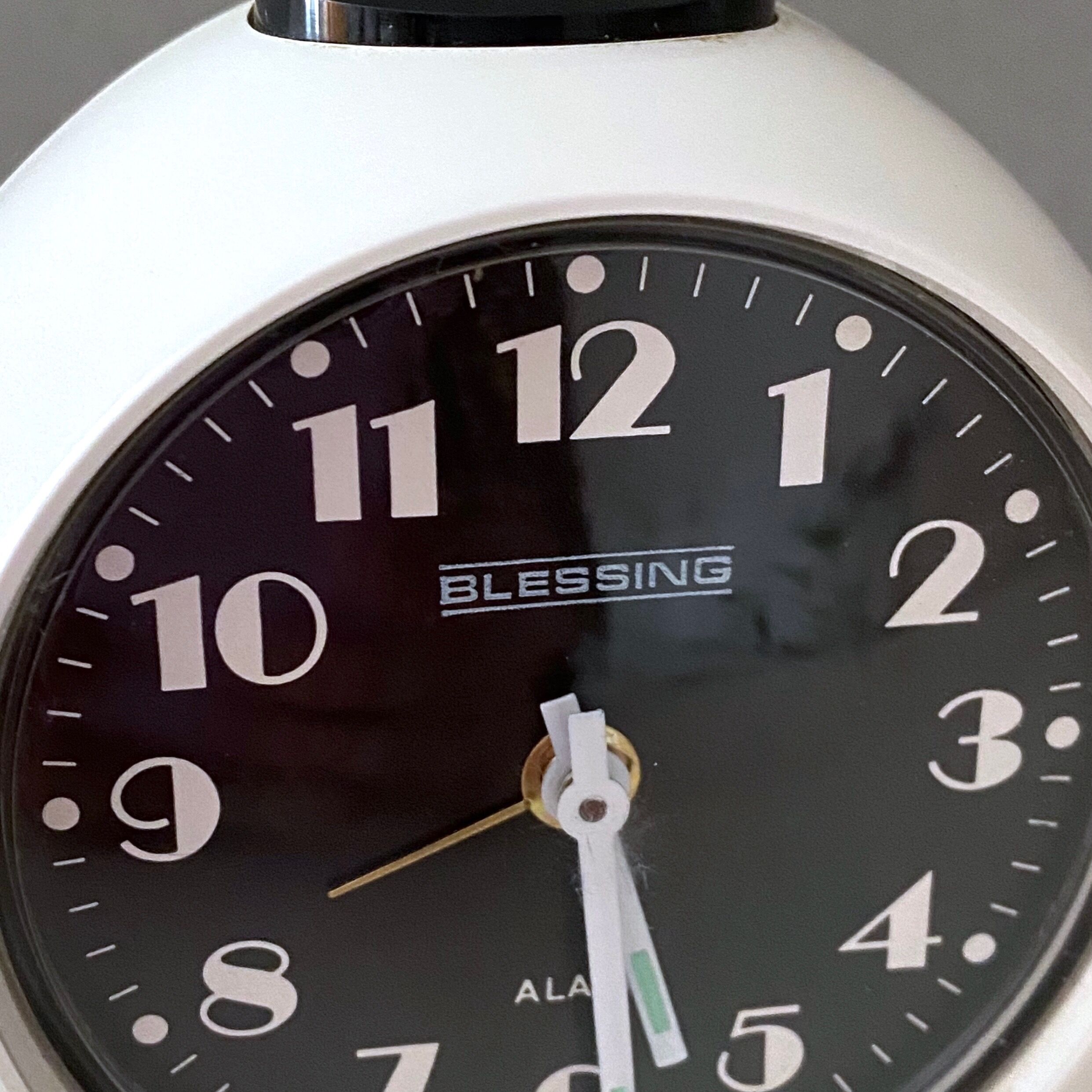 Blessing Alarm Clock, Space Age Table Clock, 70s