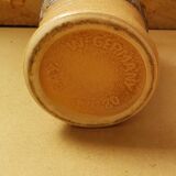 Ancien vase céramique beige gris brun w. germany vintage