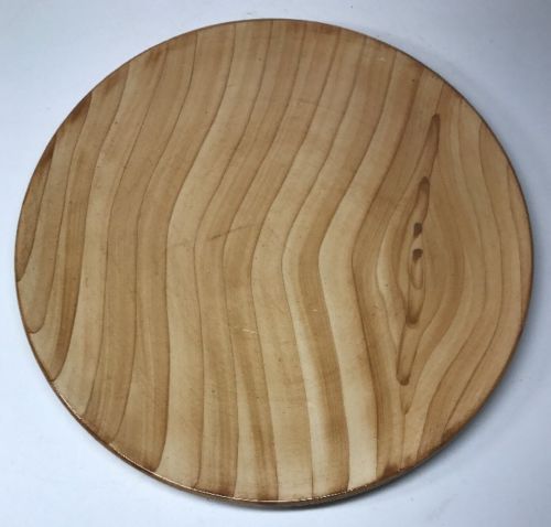 Plate Vintage Imitation wood Vallauris Grandjean Jourdan