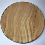 Plate Vintage Imitation wood Vallauris Grandjean Jourdan