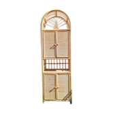 Rattan bookcase