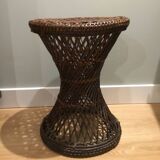 Rattan tam ram stool