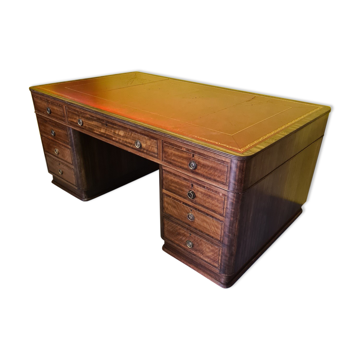 Antique English Desk With Rosewood Veneer, from around 1900
