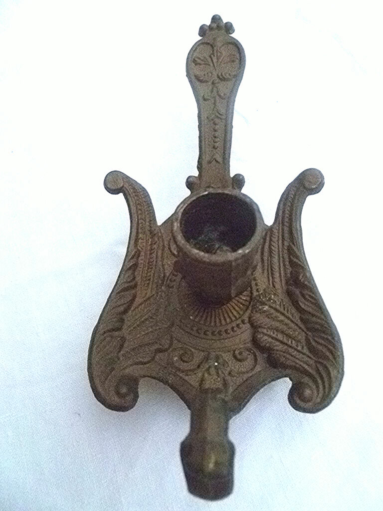 Swan brass candle holder