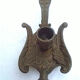 Swan brass candle holder