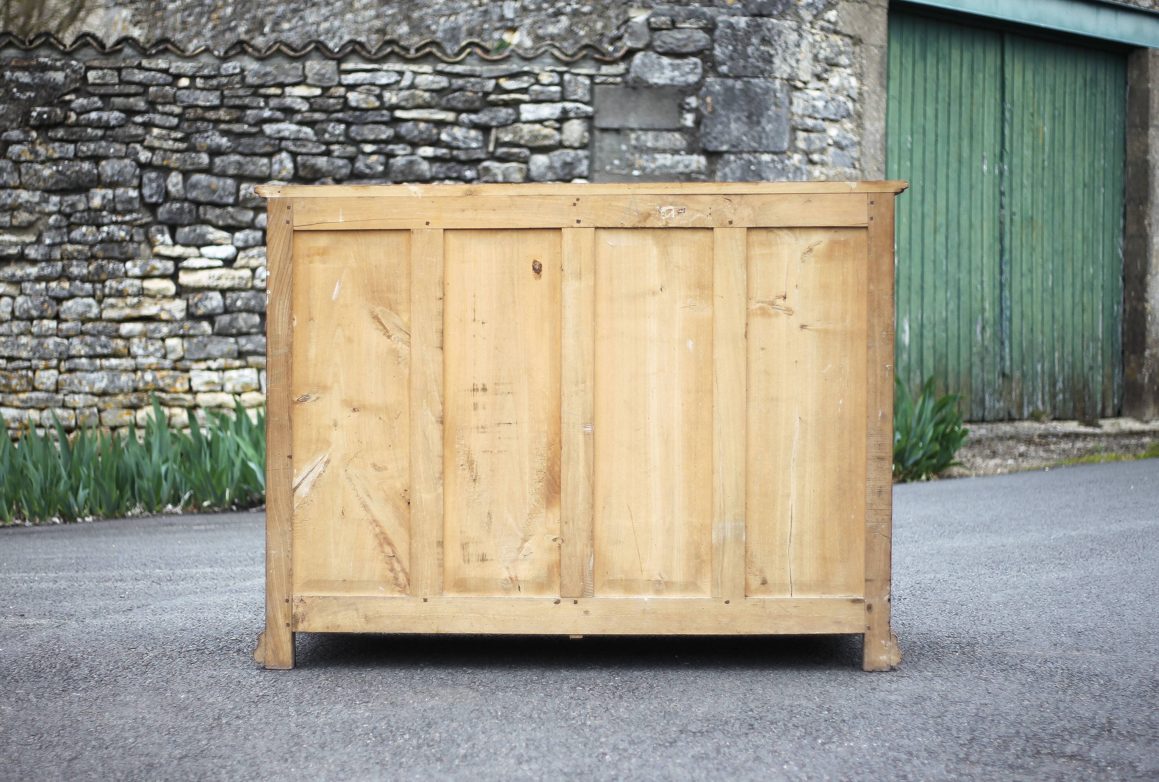 Buffet bas en bois bahut meuble de rangement, meuble ancien