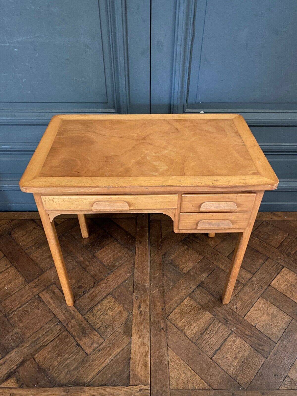 Small children's desk Forbo French design three drawers 1960