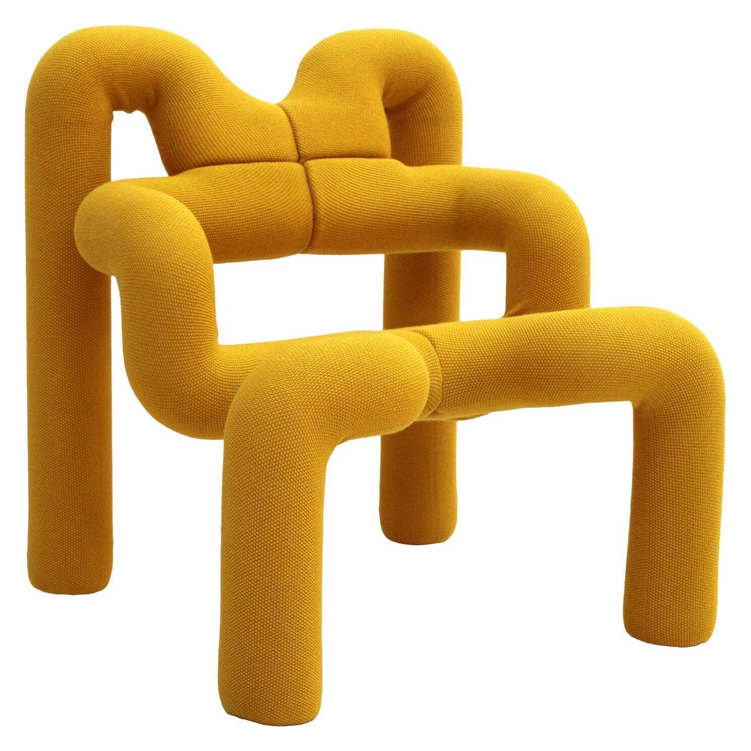 Contemporary Ekstrem Yellow Armchairs Designed by Terje Ekstrom