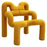 Chaises jaunes contemporaines Ekstrem conçues par Terje Ekstrom