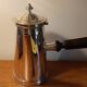 Cafetière ou chocolatière métal argenté ancienne Bourlet HB