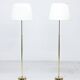 Pair of brass floor lamps by ASEA Belysning, Sweden, 1950s