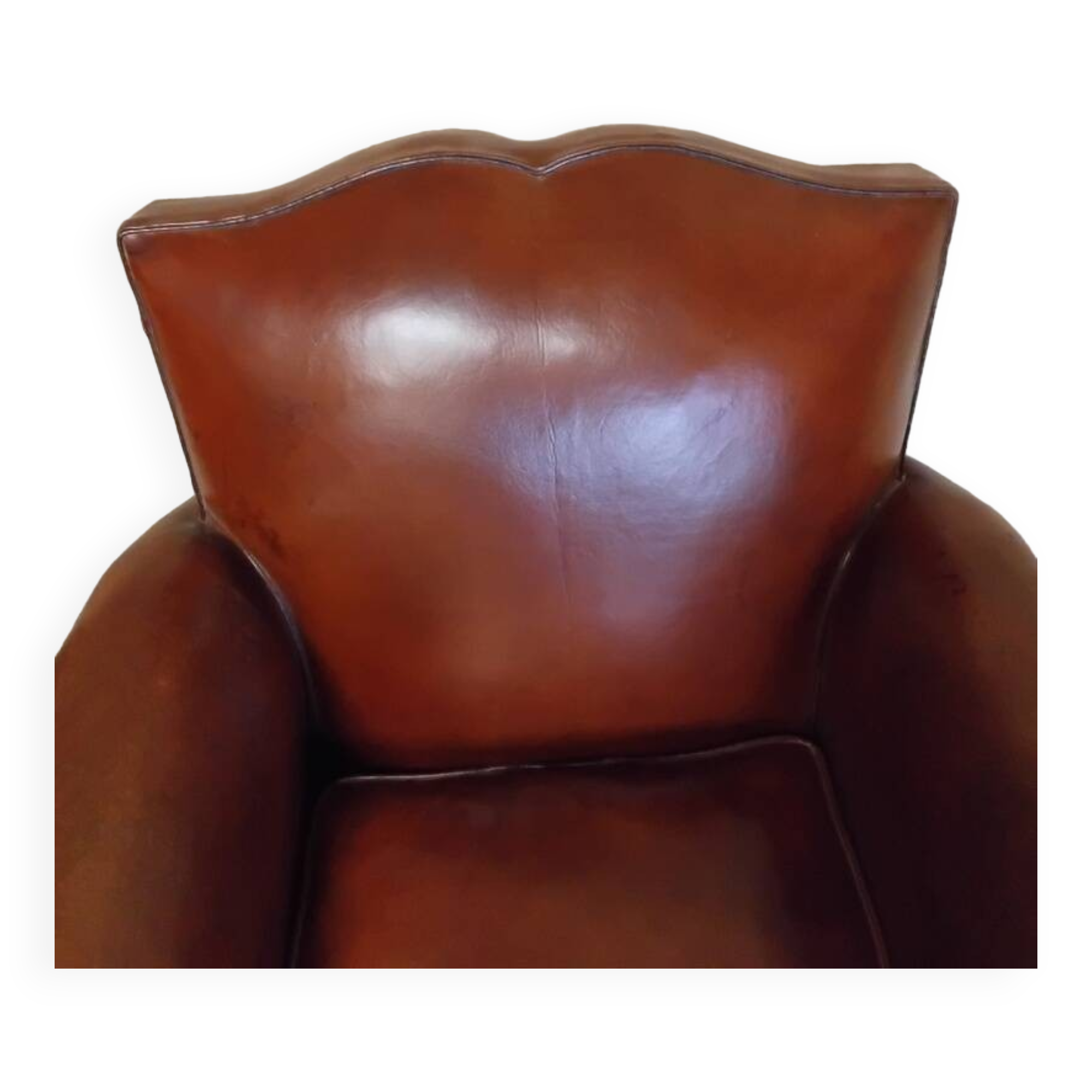 Mustache back club chair